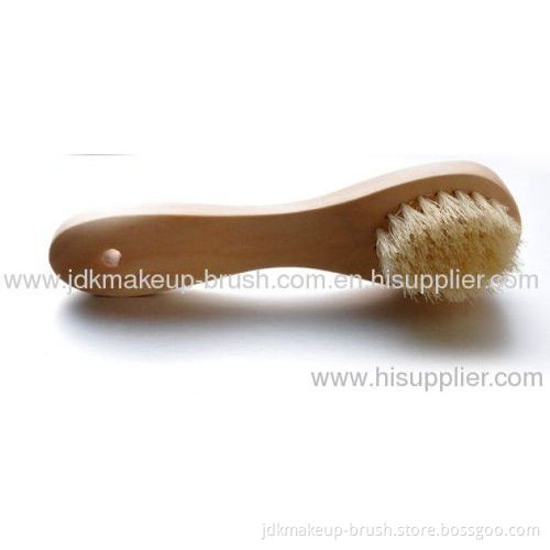 Wood Handle Facial Cleaning Brush 